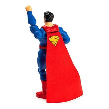 Imagem de Dc Comics Figura 4  Superman + 3 Acessorios  Liga Da Justiça