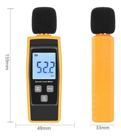 Imagem de Decibelímetro Digital Medidor De Som Digital 30-130 Decibéis