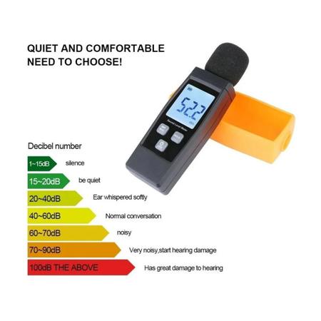 Imagem de Decibelímetro Digital Profissional Medição Som Ruído Sonoro