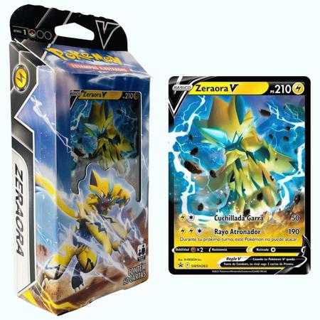 Jogo de Cartas Pokemon Deck Batalha V Zeraora - Bebe Brinquedo