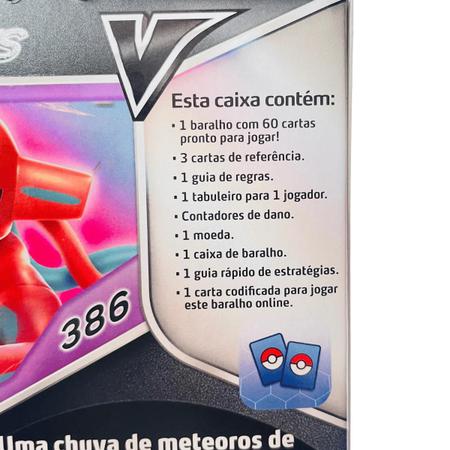 Cartas Pokémon GO Deck DEOXYS Cards Batalha V Copag