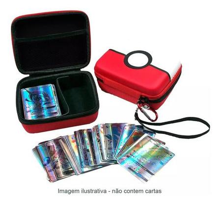Imagem de Deck Box Porta 400 Cartas Pokémon Pokébola Estojo Case Cards