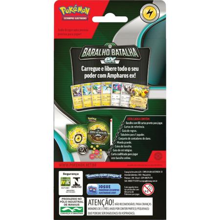 Pokémon Baralho Batalha Ex Ampharos - 60 cartas - 32657- Copag