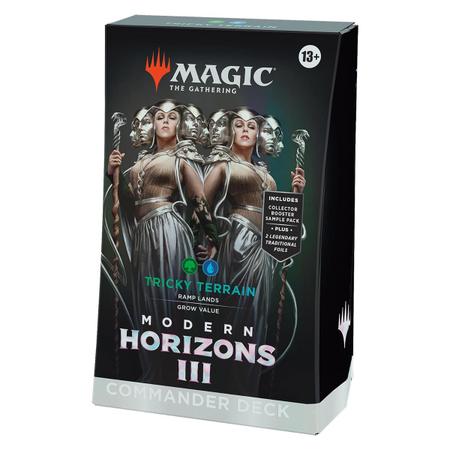 Imagem de Deck de Commander Magic Modern Horizons 3 Tricky Terrain