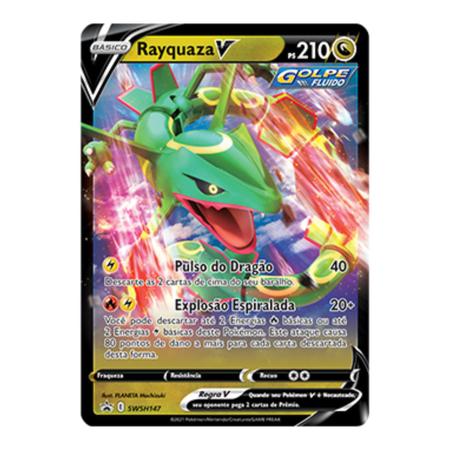 Carta Pokémon: Rayquaza gx Shiny Português copag + Brinde em