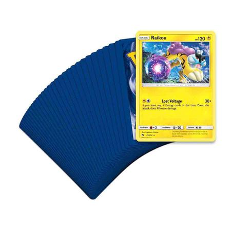 Deck Pokemon Raikou Sol E Lua 8 Trovões Perdidos - Copag - Deck de Cartas -  Magazine Luiza