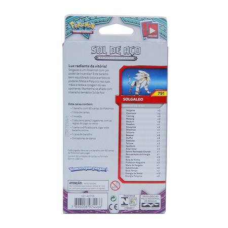 Jogo de Cartas Pokémon Deck Sol e Lua 2 Guard Copag : :  Brinquedos e Jogos