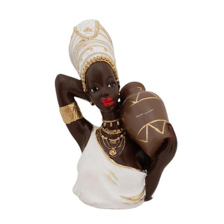 Imagem de Decoração Boneca Namoradeira Com Jarro Africana Enfeite Janela Varanda - Várias Variedades