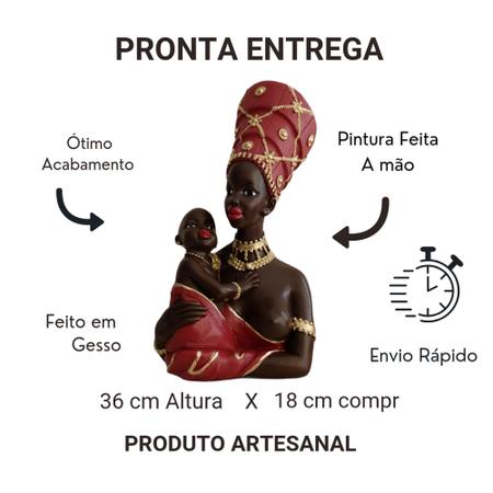 Imagem de Decoração Boneca Namoradeira Mãe E Filho Enfeite Janela Varanda - Várias Variedades