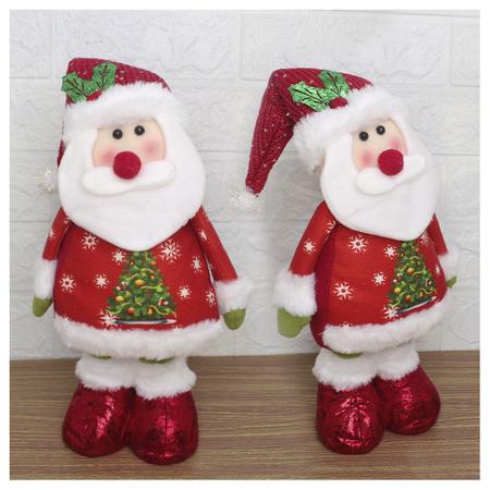 Jogo Papai Noel e Boneco de Neve Sentado Rosê Luxo Gorrinho e Cachecol  Crochê 32cm - Magizi - Yangzi - Boneco Papai Noel - Magazine Luiza