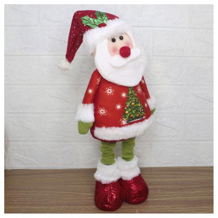 Jogo Papai Noel e Boneco de Neve Sentado Rosê Luxo Gorrinho e Cachecol  Crochê 32cm - Magizi - Yangzi - Boneco Papai Noel - Magazine Luiza