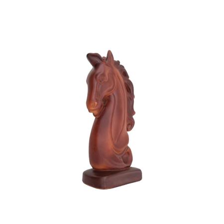 Decoração Peças De Xadrez Cavalo Escultura Grande Estátua 25cm