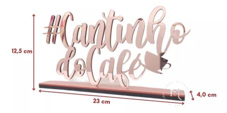 Imagem de Decoração Cantinho Do Café Letreiro De Acrílico