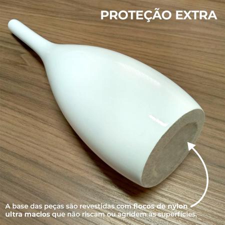 Conjunto Peças De Xadrez Decoração Em Cerâmica Clássica Branca