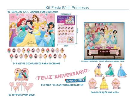 BOLO PRINCESAS - Comprar em Decora Embalagens e Festas