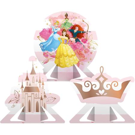 Decoração de Mesa - Festa Princesas Disney - 06 unidades - Regina - Rizzo Imagem de Decoração de Mesa - Festa Princesas Disney - 06 unidades - Regina - Rizzo