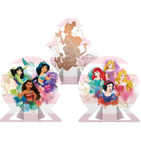 Decoração de Mesa - Festa Princesas Disney - 06 unidades - Regina - Rizzo Imagem de Decoração de Mesa - Festa Princesas Disney - 06 unidades - Regina - Rizzo