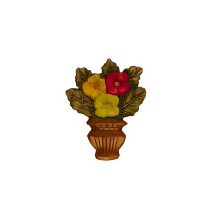 Imagem de Decoração de Parede Trio de Vasos com Flore Enfeite Sala Banheiro Lavabo Jardim - Várias Variedades