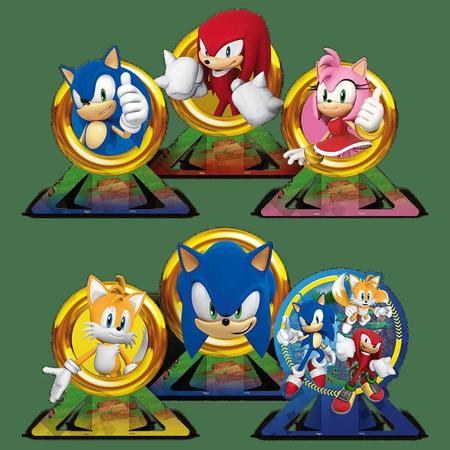 Decoração de Mesa Sonic Display - 06 Unidades