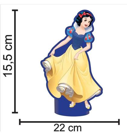 Branca De Neve Cut - 12 Displays De Festa De 20cm Totens