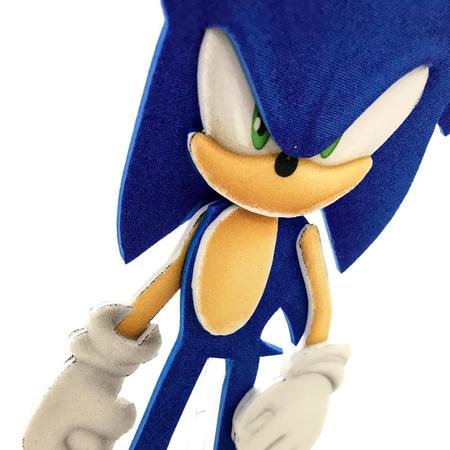 Enfeite Decorativo Grande de Mesa Festa Sonic 28x28cm - Ref 357010 Piffer -  CCS Decorações