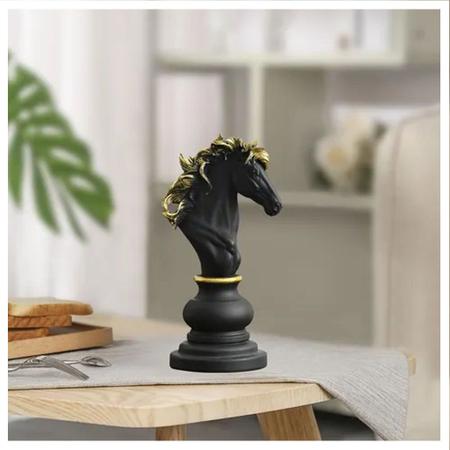 Decoração Peças De Xadrez Cavalo Escultura Grande Estátua 25cm - Gici Decor  - Estatueta - Magazine Luiza