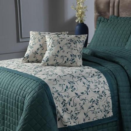 Decoração Quarto Elegante Cobre Leito + Peseira + Capa de Almofada Cama Casal 06 Peças. - Textilar Imagem de Decoração Quarto Elegante Cobre Leito + Peseira + Capa de Almofada Cama Casal 06 Peças.