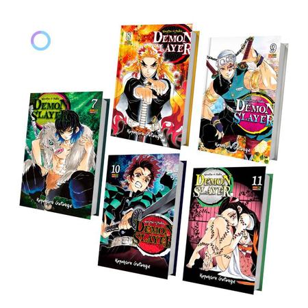 Demon Slayer, Kimetsu No Yaiba Mangá Volume 5 Ao 10 - kit Panini