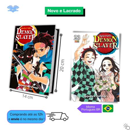 Demon Slayer Kimetsu No Yaiba Vol. 1 Ao 23 Coleção Completa - Mangá Demon  Slayer - Colecionáveis - Magazine Luiza