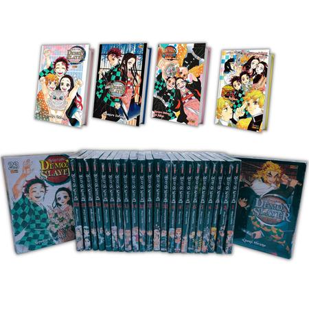 Demon Slayer Mangá Vol. 1 Ao 23 + 5 Volumes Extras - Kimetsu No Yaiba  Coleção Completa Em Português - Mangá - Magazine Luiza