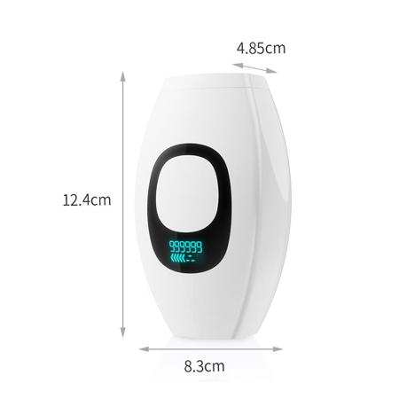 Depilador a Laser Permanente Flashes Total 999.999 com Display