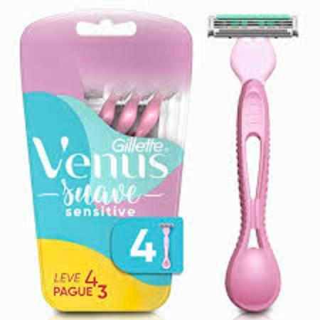 Imagem de Depilador Gillette Venus Suave Sensitive 4 unidades