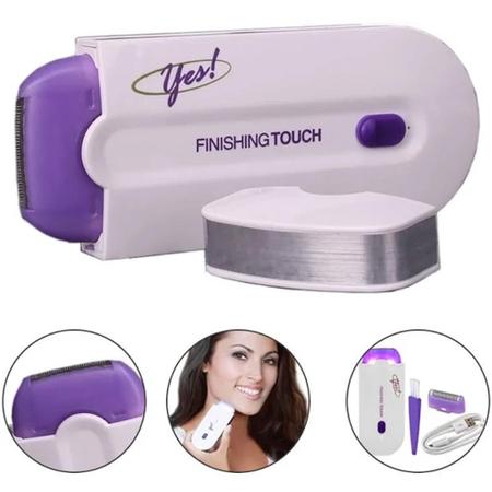 Depilador Removedor De Pelos Feminino Facial e Corporal Sem fio Recarregável 2 em1 Elétrico - G2 Imagem de Depilador Removedor De Pelos Feminino Facial e Corporal Sem fio Recarregável 2 em1 Elétrico