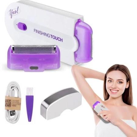 Depilador Removedor De Pelos Feminino Facial e Corporal Sem fio Recarregável 2 em1 Elétrico - G2 Imagem de Depilador Removedor De Pelos Feminino Facial e Corporal Sem fio Recarregável 2 em1 Elétrico