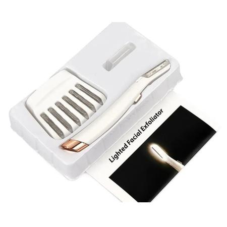 Depilador Removedor Sobrancelha Pelos Faciais Caneta Led Fem - DropNinja Imagem de Depilador Removedor Sobrancelha Pelos Faciais Caneta Led Fem