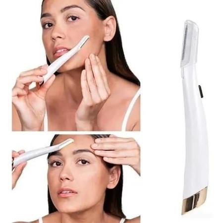 Depilador Removedor Sobrancelha Pelos Faciais Caneta Led Fem - DropNinja Imagem de Depilador Removedor Sobrancelha Pelos Faciais Caneta Led Fem