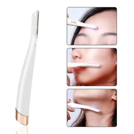 Depilador Removedor Sobrancelha Pelos Faciais Caneta Led Fem - DropNinja Imagem de Depilador Removedor Sobrancelha Pelos Faciais Caneta Led Fem