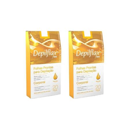 Imagem de Depilatorio Depilflax 20 Folhas Prontas Corporal Natural-2Un