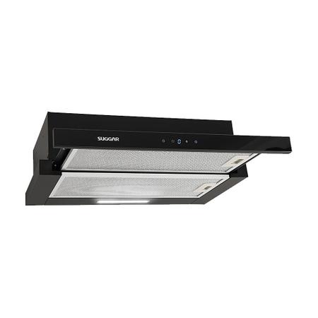 Imagem de Depurador E Exaustor de Embutir Slim Touch 60cm Preto DE61THPT Suggar 127V