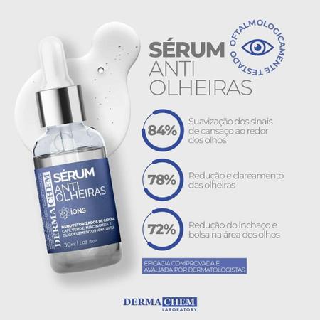 DermaChem Anti Olheiras Sérum Facial - 30ml Imagem de DermaChem Anti Olheiras Sérum Facial - 30ml