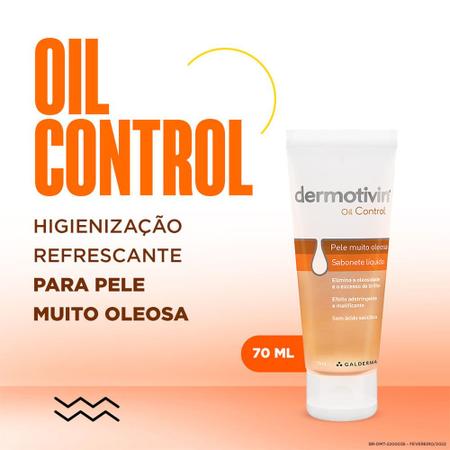 Imagem de Dermotivin Oil Control Sabonete Líquido para Pele Muito Oleosa 70ml