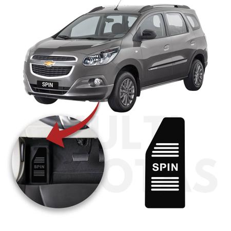 Imagem de Descanso de Pé CHEVROLET SPIN 2013 a 2022 Aço Escovado Preto