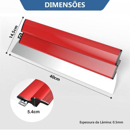 Imagem de Desempenadeira Espátula Berox 40cm Inox Massa Corrida Gesso