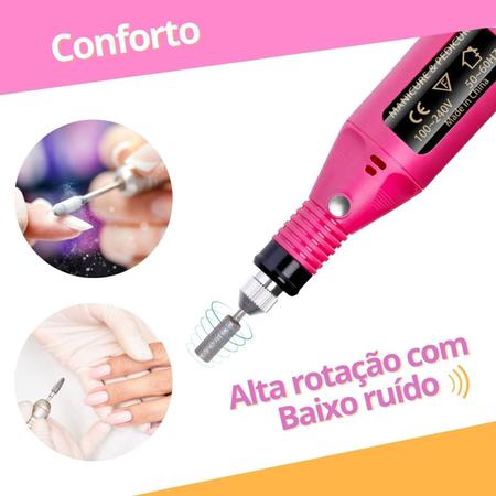 Imagem de Desempenho Notável: Lixadeira Elétrica Unha Gel Bivolt em Destaque