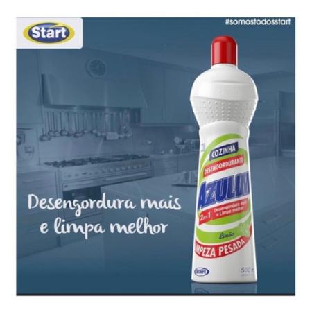 Imagem de Desengordurante Limpeza Pesada 500ml Limão Squeeze Azulim e Kits