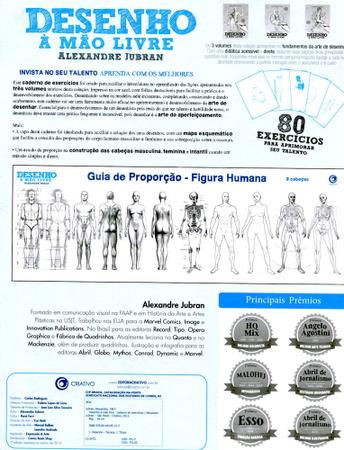 Desenho à mão livre de itens escolares em uma folha de livro de