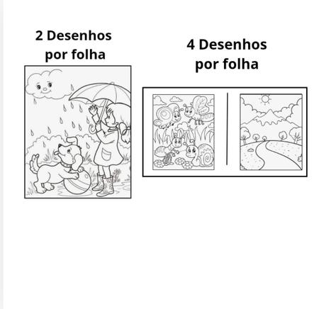 Imagem de Desenhos para colorir / 300 Desenhos Folhas Soltas A4