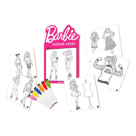 Desenho Pintar Rotina da Barbie para Crianças, Desenhos