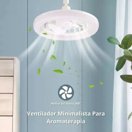 Imagem de Design Moderno: Lâmpada Ventilador Teto 50W Rgb Rotação 360