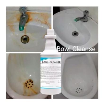 Imagem de Desincrustante Concentrado Limpeza Profunda Vasos Sanitarios Bowl Cleanse 1L Spartan